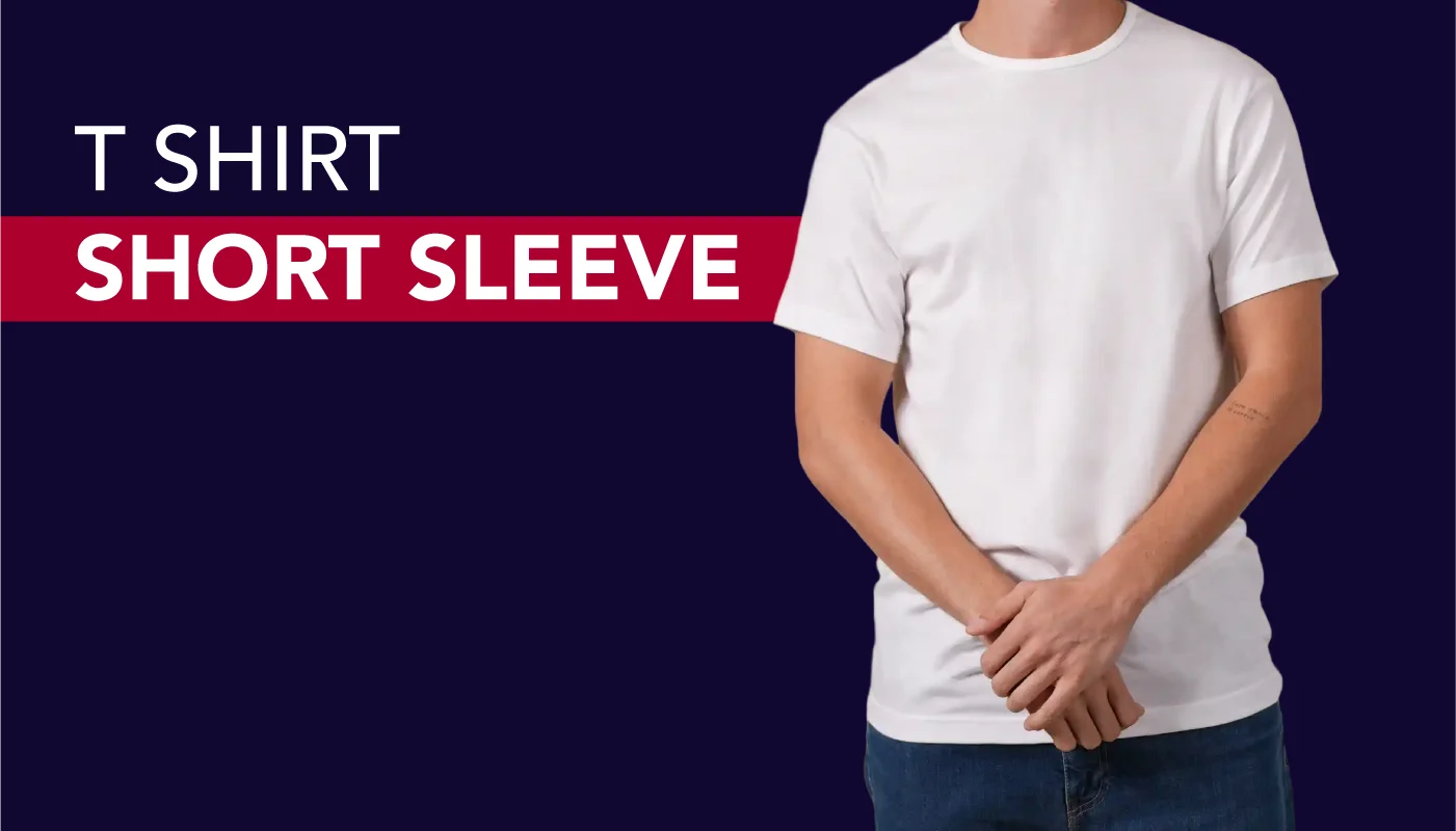 Alan Red men's white short-sleeve T-shirt