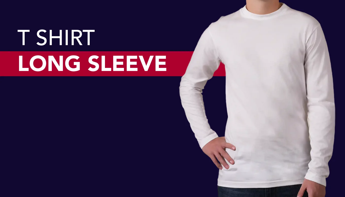 Alan Red men's white long-sleeve T-shirt
