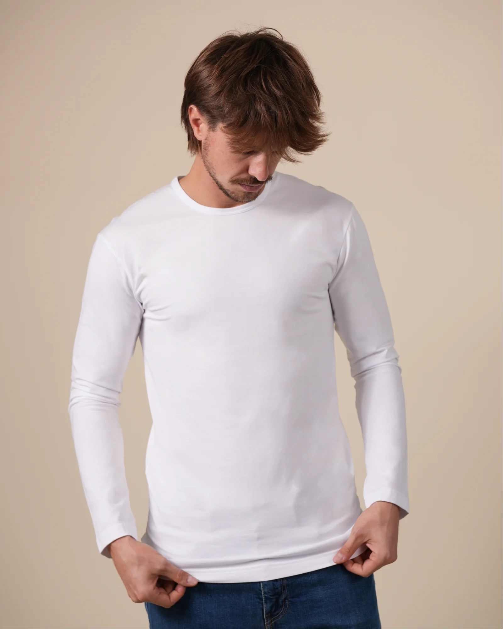 Olbia Men's Long-Sleeve T-Shirt 1-Pack | Alan Red