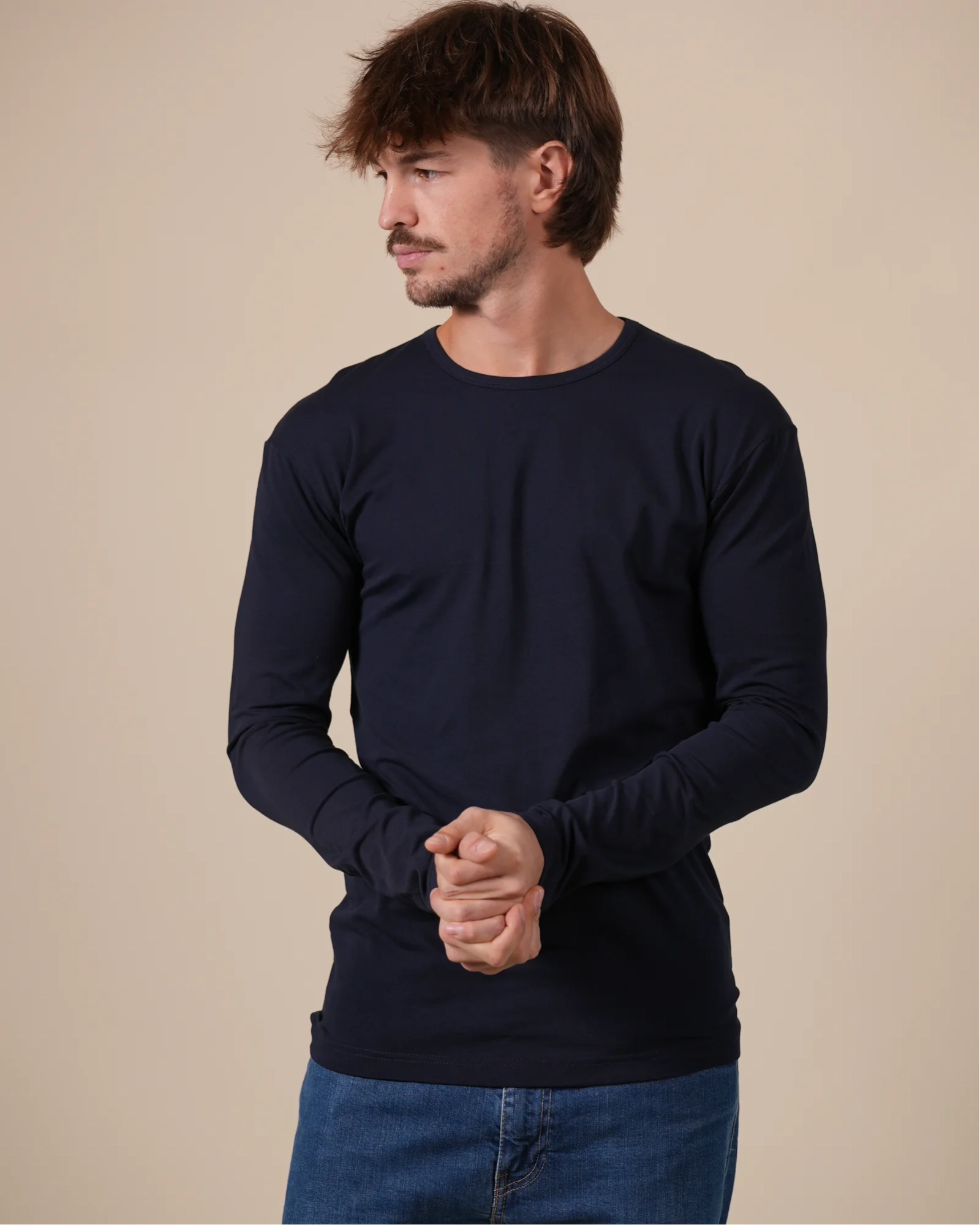 Olbia Men's Long-Sleeve T-Shirt 1-Pack | Alan Red