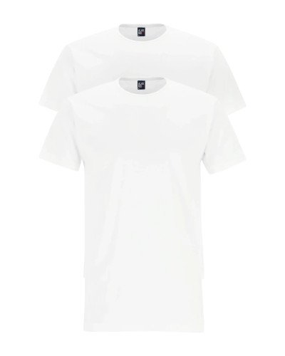 Alan Red Derby pack of 2 men’s white T-shirts