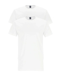 Alan Red Derby pack of 2 men’s white T-shirts
