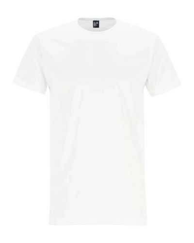 Alan Red Derby men’s white T-shirt – front view
