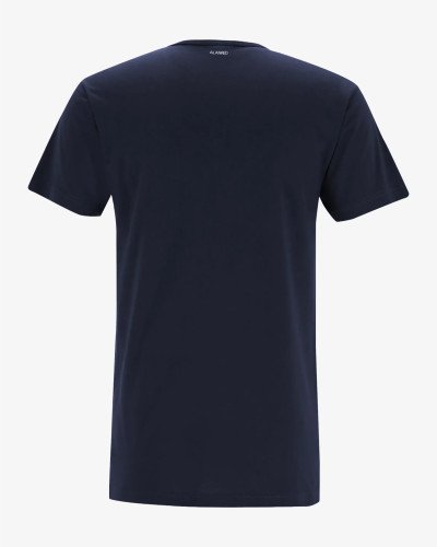 Alan Red Derby men’s navy blue T-shirt – back view