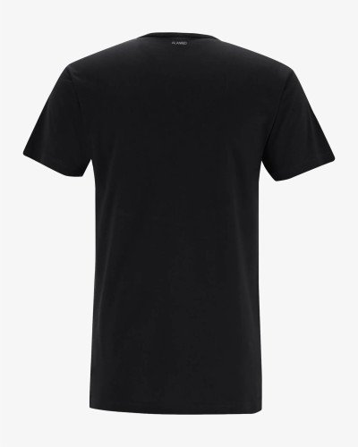 Alan Red Derby men’s black T-shirt – back view