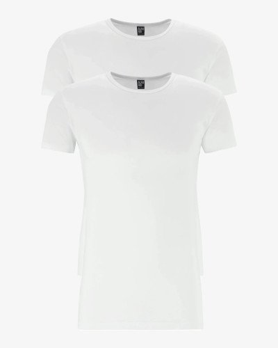 Alan Red Ottawa pack of 2 men’s white stretch T-shirts