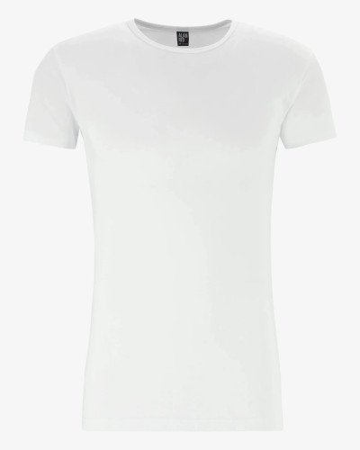 Alan Red Ottawa men’s white stretch T-shirt – front view