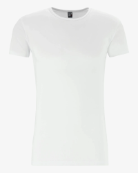 Alan Red Ottawa men’s white stretch T-shirt – front view