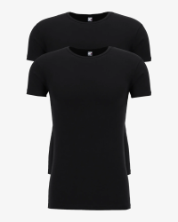 Alan Red Ottawa pack of 2 men’s black stretch T-shirts