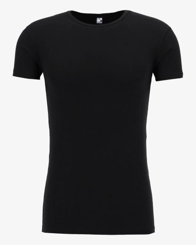 Alan Red Ottawa men’s black stretch T-shirt – front view