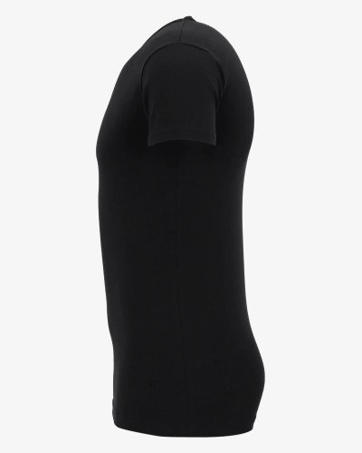 Alan Red Ottawa men’s black stretch T-shirt – side view
