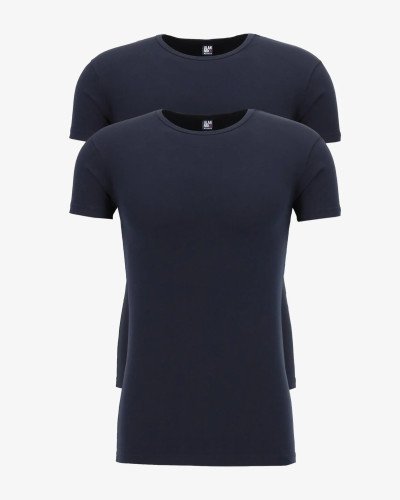Alan Red Ottawa pack of 2 men’s navy blue stretch T-shirts