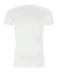 T-shirt stretch bianca Oklahoma da uomo Alan Red con scollo a V – vista posteriore