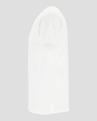 Men's white Vermont T-shirt by Alan Red, side view