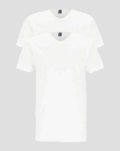 Two-pack of men's white Vermont T-shirts by Alan Red