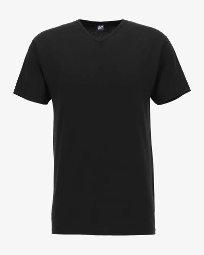 Men's black Vermont T-shirt by Alan Red, back view