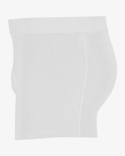 Men's white Bomber boxer briefs by Alan Red, side view
