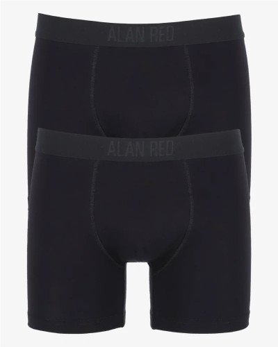 Two-pack of men's black Bomber boxer briefs by Alan Red