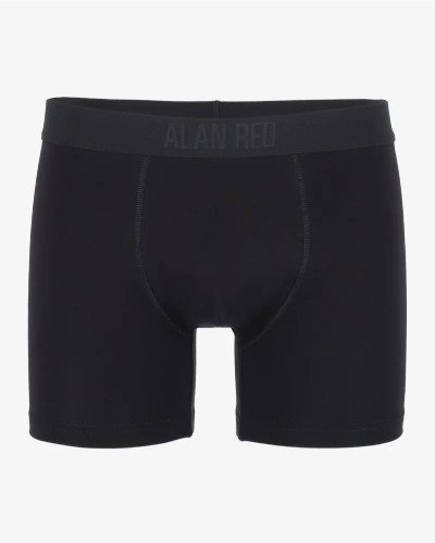 Men's black Bomber boxer briefs by Alan Red, front view