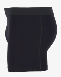 Men's black Bomber boxer briefs by Alan Red, side view
