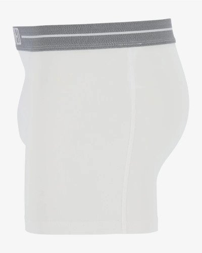 Men's white Lasting boxer briefs by Alan Red, side view
