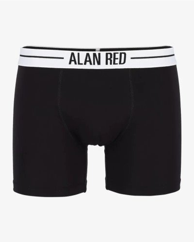 Men's black Lasting boxer briefs by Alan Red, front view