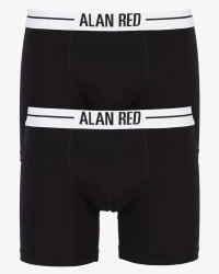 Two-pack of men's black Lasting boxer briefs by Alan Red