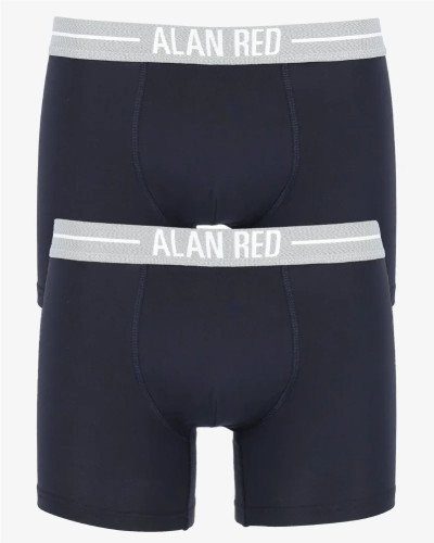 Two-pack of men's navy Lasting boxer briefs by Alan Red
