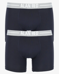 Two-pack of men's navy Lasting boxer briefs by Alan Red