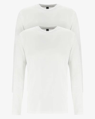 Two-pack of men's white Virginia long-sleeve T-shirts by Alan Red