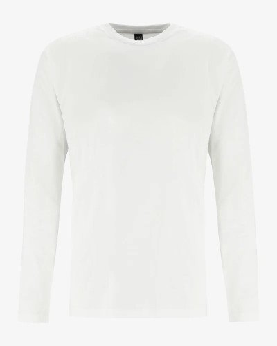 Men's white Virginia long-sleeve T-shirt by Alan Red, front view