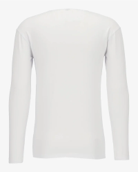 Men's white Olbia long-sleeve T-shirt by Alan Red, back view