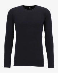 Men's navy Olbia long-sleeve T-shirt by Alan Red, front view