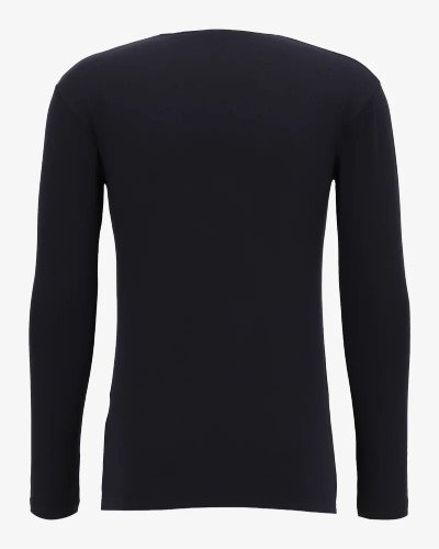 Men's navy Olbia long-sleeve T-shirt by Alan Red, back view