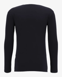 Men's navy Olbia long-sleeve T-shirt by Alan Red, back view