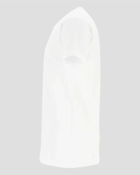 Men's white extra-long Derby Lange T-shirt by Alan Red, side view
