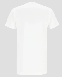 Men's white extra-long Derby Lange T-shirt by Alan Red, back view