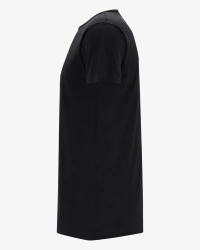 Men's black extra-long Derby Lange T-shirt by Alan Red, side view
