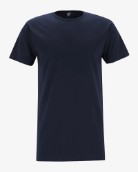 Men's navy extra-long Derby Lange T-shirt by Alan Red, front view