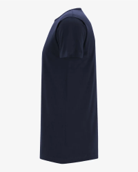 Men's navy extra-long Derby Lange T-shirt by Alan Red, side view