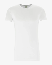 Men's white Bilbao bamboo crew-neck T-shirt by Alan Red, front view