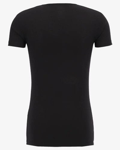 Men's black Bilbao bamboo crew-neck T-shirt by Alan Red, back view
