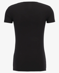 Men's black Bilbao bamboo crew-neck T-shirt by Alan Red, back view