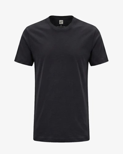 Men's black Venice crew-neck T-shirt by Alan Red, front view