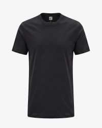 Men's black Venice crew-neck T-shirt by Alan Red, front view