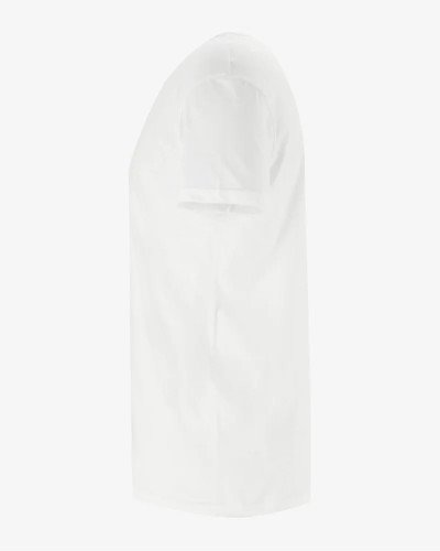 Men's white James crew-neck T-shirt by Alan Red, side view