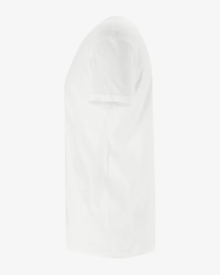 Men's white James crew-neck T-shirt by Alan Red, side view
