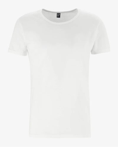 Men's white James crew-neck T-shirt by Alan Red, front view