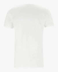 Men's white James crew-neck T-shirt by Alan Red, back view