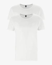 2-pack of men's white James crew-neck T-shirts by Alan Red